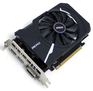 【中古】MSI製グラボ GeForce GTX 1650 AERO ITX 4G OCV1 PCIExp 4GB [管理:1050024742]