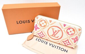 未使用品・限定 LOUIS VUITTON ルイ・ヴィトン 【モノグラム バイ ザ プール ジッピーウォレット 長財布 M11455 コーラル】箱付き