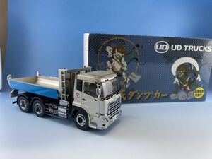 未使用　京商　1/43 大型ダンプカー模型　UD TRUCKS 新時代の高積載ダンプカー シャンパンゴールド　QUON