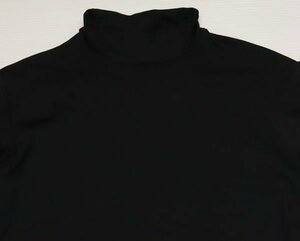 LT4アメリカ軍実物USNアメリカ古着インナーTシャツ長袖シャツJERSEY MOCK TURTLENECKSタートルネック黒系ミリタリシャツ海軍ジャージNAVY