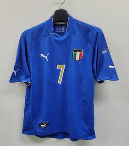 2003 イタリア italy(H)#7 デル・ピエロ Del Piero 半袖 Puma 2004 EURO大会予選仕様 M