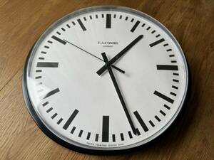 PACIFIC FURNTURE SERVICE×E.A.COMBS WALL CLOCK, Bar (S) φ315 BLACK P.F.S. パシフィックファニチャー サービス
