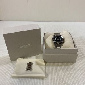 美品 セイコー SEIKO 6R54-00D0 自動巻き プロスペックス GMT 黒文字盤 SS×SS メンズ 腕時計 オートマチック コマ 箱あり 中古