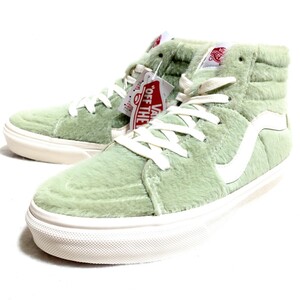 特価/未使用/VANS/V38SF HAIRY/SK8-HI/バンズ/エスケーエイト/フェイクファー/ハイカット/スニーカー/US6=24.0cm/green