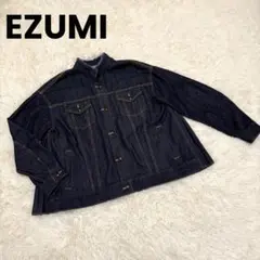 【美品】EZUMI DENIM BACK PLEATS DENIM JACKET