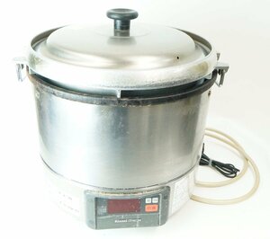 [D]中古　リンナイ　業務用ガス炊飯器　αかまど炊き RR-30G1 11年製　6L 3升焚き　LPガス用　現状品