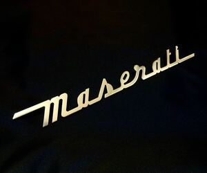 リア エンブレム トランクリッド用 マセラティ純正 メタルエンブレム 4200 クーペ スパイダー グランスポーツ トロフェオ MC12