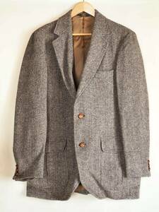 【F-5】■70s ペンドルトン PENDLETON 100% PURE VIRGIN WOOL ウール ツイード ジャケット 42LONG ビンテージ アメリカ USA製/傷あり