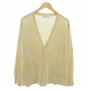 ノンネイティブ nonnative DWELLER CARDIGAN ドゥエラー カーディガン 長袖 ウール 1 M ベージュ NN-K2608 /ZK 0829 メンズ