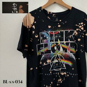 PINK FLOYD ピンクフロイド　タイダイ染Tシャツ　Lサイズ　プリントTシャツ　バンドT USA古着　ダメージ