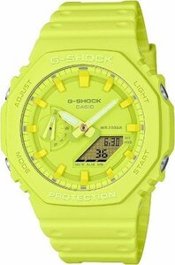 カシオ G-SHOCK One tone ワントーン シリーズ イエロー GA-2100-9A9JF 国内正規品