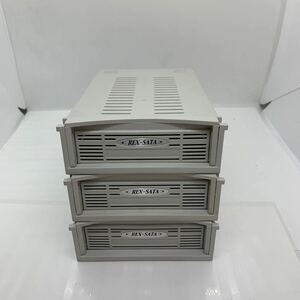 （529-1）ラトックシステム REX-SATA リムーバブル HDDケース 3セット 3.5インチ　交換用トレイ