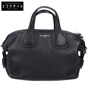 美品 GIVENCHY ジバンシィ ナイチンゲール 2WAY ハンドバッグ ブラック レディース