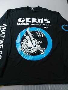 THE GERMS 長袖Tシャツ return! 黒XL ロンT / black flag circle jerks blast minor threat necros bad brains poison idea dead kennedys