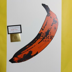 DEATH NYC 世界限定100枚 アートポスター　Andy　Warhol　アンディ　ウォーホル　BANANA　バナナ　HERMES　エルメス　Tiffany ティファニー