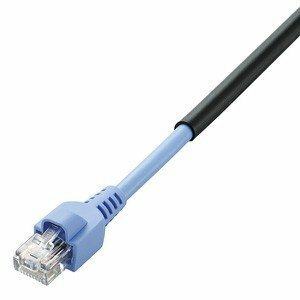 エレコム LANケーブル ランケーブル インターネットケーブル 壁をつたって屋外配線できる 屋外用 Cat5 E 20m ブラック LD-VAPFR/BK20