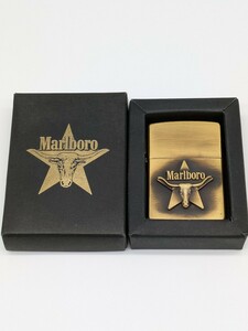 【1円～!!】未使用 Zippo ジッポ Marlboro マルボロ ロングホーン メタル ケース付き 1993年製