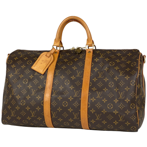 ルイ・ヴィトン Louis Vuitton キーポル バンドリエール 50 旅行 出張 ボストンバッグ モノグラム ブラウン M41416 レディース 【中古】