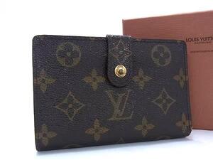 1円 LOUIS VUITTON ルイヴィトン M61663 モノグラム ポルトモネ ビエ ヴィエノワ 二つ折り 財布 ウォレット ブラウン系 GA0749