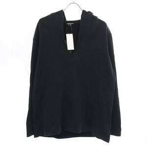 ANN DEMEULEMEESTER アンドゥムルメステール 20SS HOODIE GRIMM プルオーバーパーカー ブラック XXS IT3G7SAN5MGY