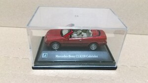 ホンウェル 1/72スケール ミニカー メルセデスベンツCLK320カブリオレ 赤 美品 ケース未開封 