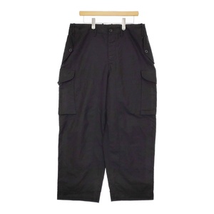 5-0113M♪CASEY CASEY MAMO PANT コットンリネン 23HP243 サイズS 定価134200円 カーゴパンツ ブラック ケイシーケイシー F98866