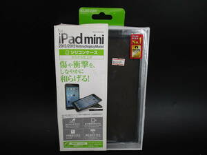 即決　iPad mini 2012/2013 Retina Display Model用シリコンケース （ブラック TB-A12SSCBK）　未使用　（3502