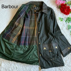 Barbour バブアー★LIGHTWEIGHT 4oz WAX オイルドコート ミドル丈 ジャケット アウター オリーブグリーン【国内正規品】