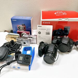 【ART5313a】カメラ GoPro おまとめ Canon EOS Kiss X3/ Nikon COOLPIX B500 40X/ActyGO/Canon 12X SX200/デジカメ 一眼 一部動作確認不可