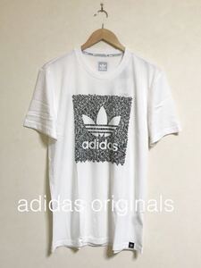 【新品】 adidas originals BB WRD CMO TEE アディダス オリジナルス 3本のストライプとブランド ワード Tシャツ 白 サイズXO 半袖 BJ8722