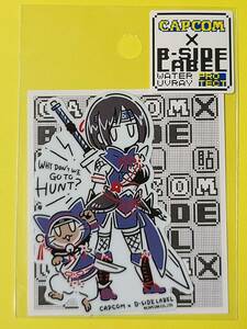 モンスターハンター B-SIDE LABELステッカー　アイルー カムラノ装備　CAPCOM カプコン