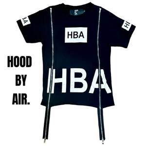 HBA HOOD BY AIR. ジッパー グラフィック Tシャツ