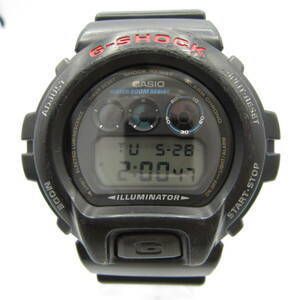 T1182☆【SALE】CASIO G-SHOCK デジタル DW-6900【3230】海外モデル DW-6900-1 カシオ Gショック ブラック 中古【時計】