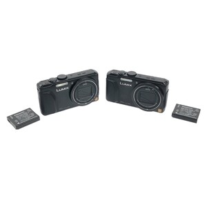 【通電OK ジャンク2点】Panasonic LUMIX DMC-TZ70 ブラック 1810万画素 光学20倍ズーム 液晶3.0型 デジタルカメラ 部品取り 現状品 C4603