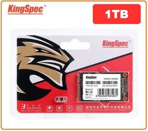 ■新品!!国内対応&90日保証■KingSpec SSD mSATA 1TB 内蔵型 MT-128 3D 高速 3D NAND TLC デスクトップPC ノートパソコン DE024