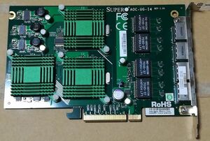 AOC-UG-i4 - Supermicro 4-port Gigabit Ethernet