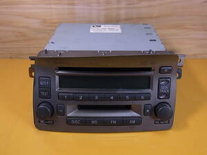 □Bf/734☆ダイハツ DAIHATSU☆純正CD/MDプレーヤーデッキ☆カーオーディオ☆86180-B2150☆動作不明☆ジャンク