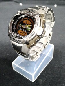 K267 動作確認済み CASIO G-SHOCK カシオ Gショック G-550FD オレンジ文字盤 デジアナ アナデジ コンビネーションメタル 腕時計 メンズ