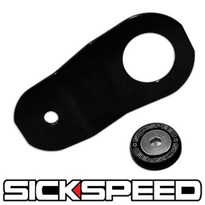 SICKSPEED　ラジエーターブラケット ブラック 黒 USDM EK シビック DC インテグラ S2000 ワッシャー ラジエーターステー シックスピード