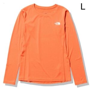  L/S FLASHDRY 3D Crew L DO NTW12203 ノースフェイス ロングスリーブフラッシュドライスリーディークルー ダスティコーラルオレンジ