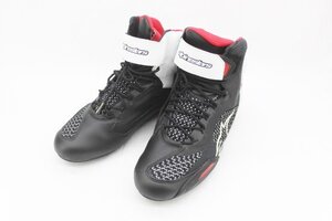 [中古]alpinestars アルパインスターズ FASTER-3 RIDEKNIT 黒 白 赤 US9.0