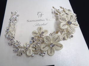 ★送料無料 美品 サマンサティアラ ブライダル ティアラ 52g Samantha Tiara Bridal 結婚式 発表会☆彡