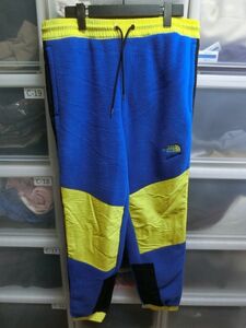 THE NORTH FACE Extreme Fleece Pants エクストリーム フリース パンツ M ブルーxイエロー #NF0A4AGLL91 ザノースフェイス