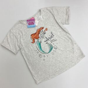 1点のみ新品14131 アリエルグレーゆったり半袖Tシャツ150㎝ 半袖ラグランＴシャツディズニープリンセス女の子キッズジュニア通学パジャマ