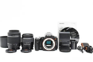 SONY ソニー α33 ダブルズームキット SLT-A33Y DT18-55/F3.5-5.6 DT55-200/F4-5.6 　♯3588