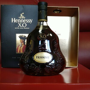 古酒（ブランデー） Hennessy XO　 ヘネシー オリジナル　黒キャップ 　箱付