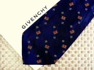 ♪33372D♪状態並品【スクエア デザイン 柄】ジバンシィ【GIVENCHY】ネクタイ