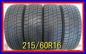 ■中古タイヤ■　215/60R16 95Q GOODYEAR ICE NAVI6 クラウン CX-3 オデッセイ等 冬タイヤ スタッドレス　激安 送料無料　B39