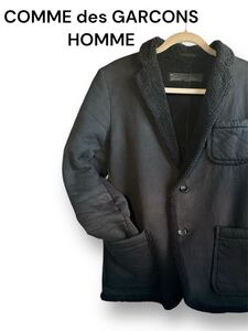 rrkk3491 COMME des GARCONS HOMME コム・デ・ギャルソン オム 黒 ブラック 裏ボアジャケット ジャンバー Mサイズ 