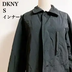 DNKY ダナキャランニューヨーク　インナー付きミドル丈コート　ブラック　S